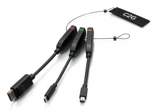 C2G C2G30028 HDMI Mini DisplayPort, DisplayPort, USB-C Black