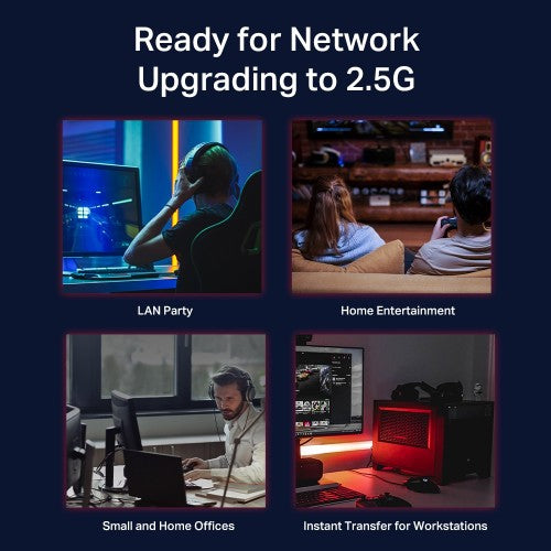 TP-Link TL-SG108-M2 network switch Unmanaged 2.5G Ethernet (100/1000/2500) Black