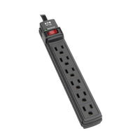 Tripp Lite TLP6B surge protector Black 6 AC outlet(s) 120 V 72" (1.83 m)