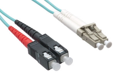 Axiom LCSC10GA-3M-AX InfiniBand/fibre optic cable 118.1" (3 m) 2x LC 2x SC OFNR Aqua color