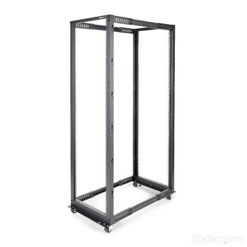 StarTech.com 4POSTRACK42 rack cabinet 42U Freestanding rack Black