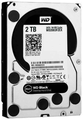 Western Digital WD_BLACK Black internal hard drive 2 TB 7200 RPM 64 MB 3.5" Serial ATA III