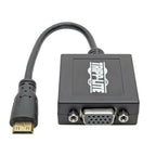 Tripp Lite P131-06N-MINI video cable adapter 6" (0.152 m) Mini HDMI VGA (D-Sub) Black