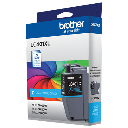 Brother LC401XLCS ink cartridge 1 pc(s) Original High (XL) Yield Cyan