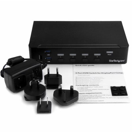 StarTech.com SV431DPU3A2 KVM switch Rack mounting Black