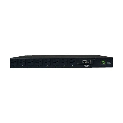Tripp Lite PDUMH15ATNET power distribution unit (PDU) 8 AC outlet(s) 1U Black
