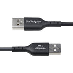 StarTech.com USB2AC1FTBK USB cable USB 2.0 11.8" (0.3 m) USB A USB C Black