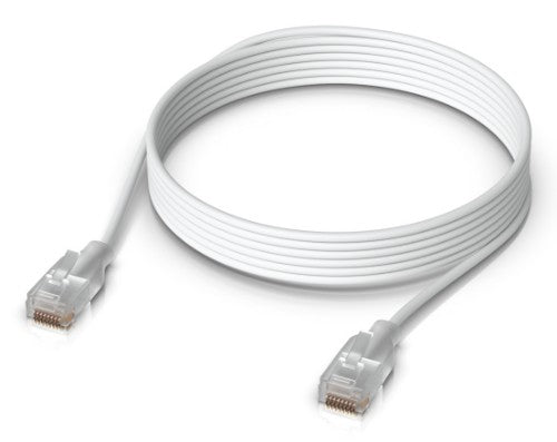 Ubiquiti UACC-Cable-Patch-EL-3M-W networking cable Translucent, White 118.1" (3 m) Cat6