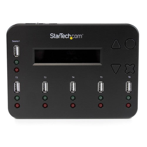 StarTech.com USBDUP15 media duplicator USB flash drive duplicator Black 5 copies