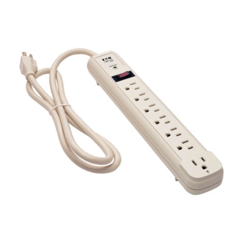 Tripp Lite TLP74R surge protector White 7 AC outlet(s) 120 V 48" (1.22 m)