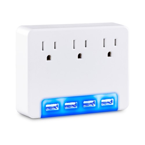 CyberPower P3WUH surge protector White 3 AC outlet(s) 125 V