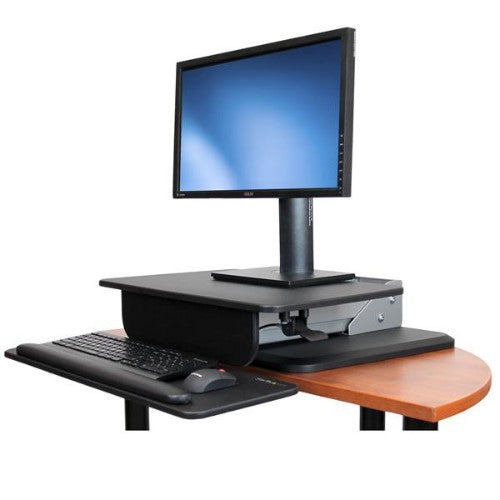 StarTech.com ARMSTS multimedia cart/stand Black, Silver Flat panel Multimedia stand