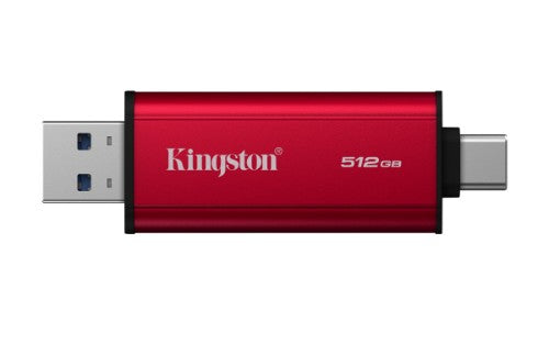 Kingston Technology Dual Portable 512 GB USB Type-A / USB Type-C 3.2 Gen 2 (3.1 Gen 2) Black, Red