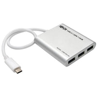 Tripp Lite U460-004-4A interface hub USB 3.2 Gen 1 (3.1 Gen 1) Type-C 5000 Mbit/s Silver