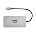 Tripp Lite U442-DOCK8G-GG laptop dock/port replicator Wired USB 3.2 Gen 1 (3.1 Gen 1) Type-C Black, Gray