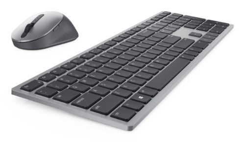 DELL KM7321W keyboard Mouse included Office RF Wireless + Bluetooth US English Gray, Titanium