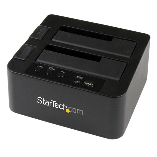 StarTech.com SDOCK2U33RE media duplicator HDD/SSD duplicator Black 1 copies