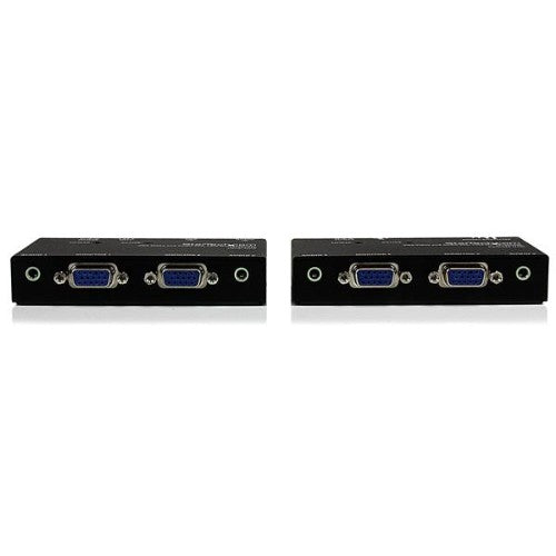 StarTech.com VGA and Audio over Cat5 Extender AV transmitter & receiver Black