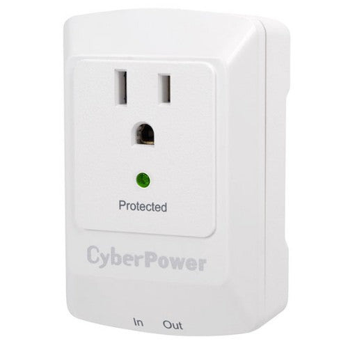 CyberPower CSP100TW surge protector White 1 AC outlet(s) 125 V