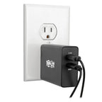 Tripp Lite U280-W02-A1C1 mobile device charger Universal Black AC Fast charging Indoor
