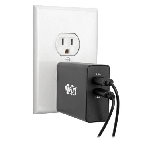 Tripp Lite U280-W02-A1C1 mobile device charger Universal Black AC Fast charging Indoor