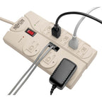 Tripp Lite TLP808TEL surge protector Gray 8 AC outlet(s) 120 V 95.7" (2.43 m)