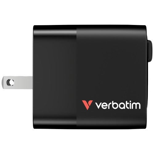 Verbatim GaN Charger 65W Universal Black AC Fast charging Indoor