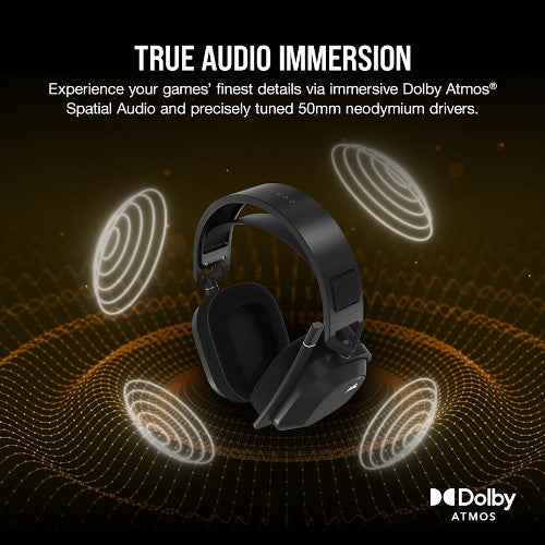 Corsair HS80 MAX Headset Wireless Head-band Gaming Bluetooth Black