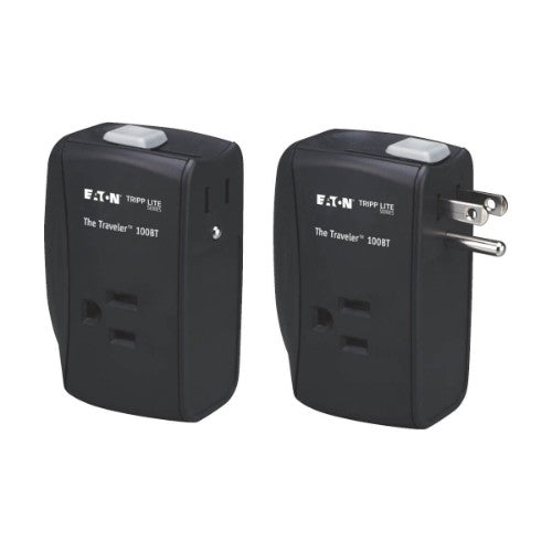 Tripp Lite TRAVELER100BT surge protector Black 2 AC outlet(s) 120 V