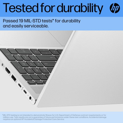 HP ProBook 450 G10 Intel® Core™ i7 i7-1355U Laptop 15.6" HD 16 GB DDR4-SDRAM 1 TB SSD Wi-Fi 6E (802.11ax) Windows 11 Pro Silver