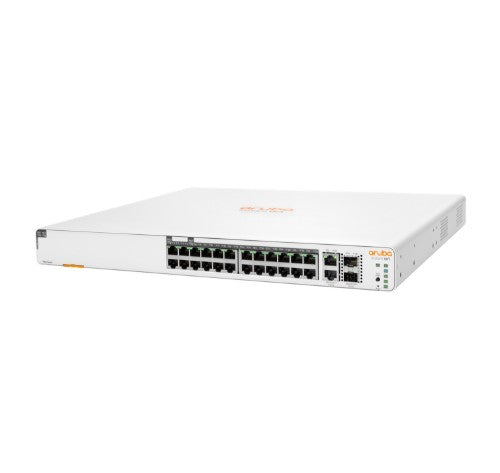 HPE Aruba Networking Aruba Instant On 1960 24G 20p Class4 4p Class6 PoE 2XGT 2SFP+ 370W Managed L2+ Gigabit Ethernet (10/100/1000) Power over Ethernet (PoE) 1U White