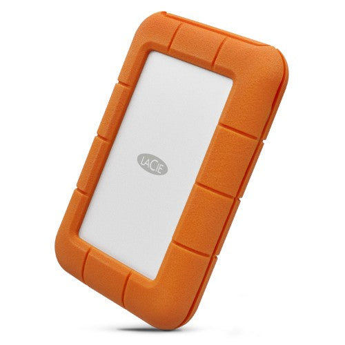 LaCie Rugged USB-C external hard drive 5 TB Gray, Yellow