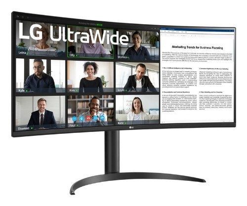 LG 34WR55QK-B computer monitor 34" 3440 x 1440 pixels Wide Quad HD Black