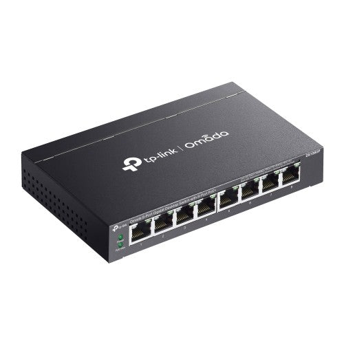 TP-Link Omada DS108GP network switch Unmanaged Gigabit Ethernet (10/100/1000) Power over Ethernet (PoE) Black