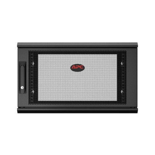 APC NetShelter WX 6U Single Hinged Wall-mount Enclosure 600mm Deep Wall mounted rack Black