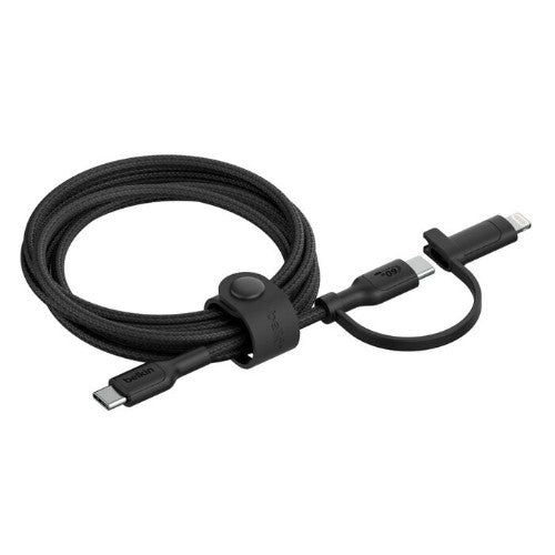 Belkin BoostCharge Pro USB cable USB 2.0 59.1" (1.5 m) USB C USB C/Lightning Black
