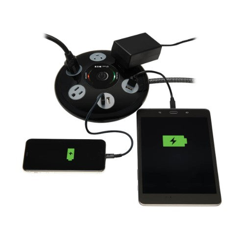 Tripp Lite TLP406USBUFO surge protector Black, Gray 4 AC outlet(s) 120 V 72" (1.83 m)