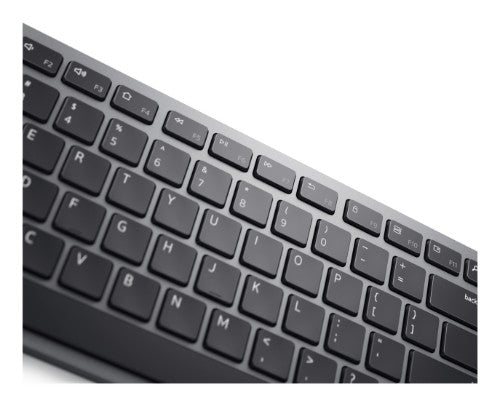 DELL KM7321W keyboard Mouse included Office RF Wireless + Bluetooth US English Gray, Titanium