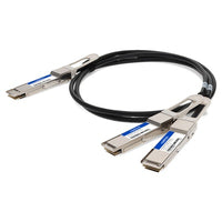 AddOn Networks DAC-Q56DD-2Q28-2-5M-AO InfiniBand/fibre optic cable 98.4" (2.5 m) QSFP-DD 2xQSFP28 Black, Silver