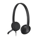 Logitech 981-000507 headphones/headset Wired Head-band Office/Call center Black
