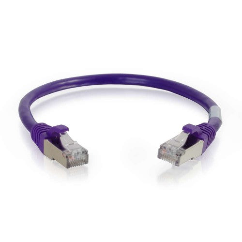 C2G 25ft Cat6 networking cable Purple 300" (7.62 m) S/FTP (S-STP)
