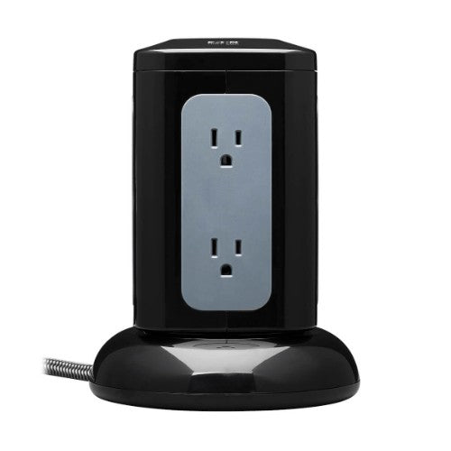 Tripp Lite TLP606UCTOWER surge protector Black, Gray 6 AC outlet(s) 120 V 96.1" (2.44 m)