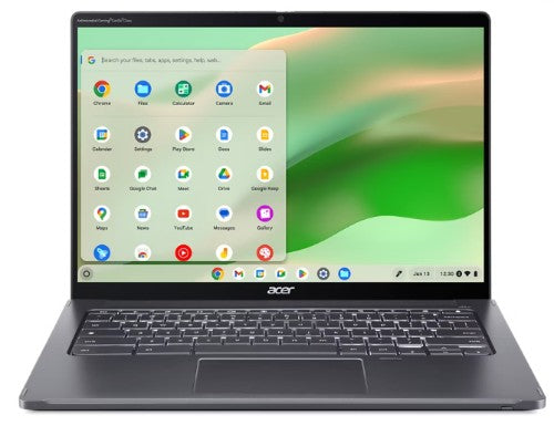 Acer Chromebook Enterprise Spin 714 CP714-2WN-320J Intel® Core™ i3 i3-1315U 14" Touchscreen Full HD 8 GB LPDDR4x-SDRAM 256 GB SSD Wi-Fi 6E (802.11ax) ChromeOS Gray