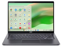 Acer Chromebook Enterprise Spin 714 CP714-2WN-320J Intel® Core™ i3 i3-1315U 14" Touchscreen Full HD 8 GB LPDDR4x-SDRAM 256 GB SSD Wi-Fi 6E (802.11ax) ChromeOS Gray