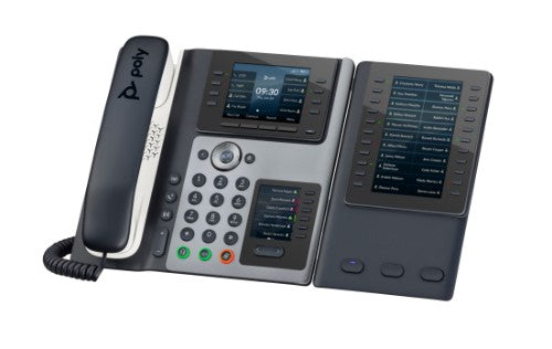 HP Poly Edge E400 IP Phone and PoE-enabled GSA/TAA
