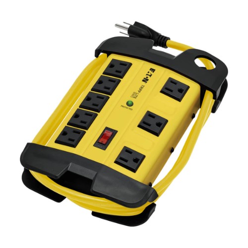 Tripp Lite TLM825SA surge protector Yellow 8 AC outlet(s) 120 V 299.2" (7.6 m)