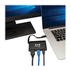 Tripp Lite U444-T6N-H4UBC USB graphics adapter 3840 x 2160 pixels Black