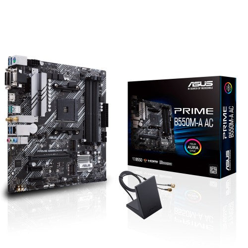 ASUS PRIME B550M-A AC AMD B550 Socket AM4 micro ATX