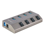 StarTech.com 5G4AIBS-USB-HUB-NA interface hub USB 3.2 Gen 1 (3.1 Gen 1) Type-B 5000 Mbit/s Gray