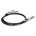AddOn Networks DAC-Q56DD-2Q28-1M-AO InfiniBand/fibre optic cable 39.4" (1 m) 2xQSFP28 QSFP-DD Black, Silver